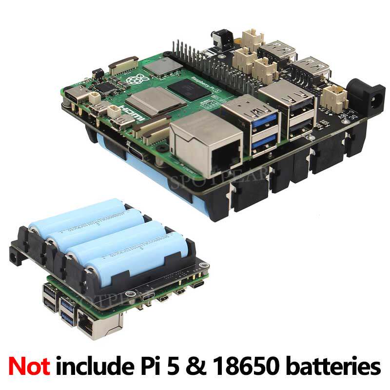 Raspberry Pi Uninterrupted Power Supply Ups 18650 - X1202 라즈베리 파이 5 UPS 전원