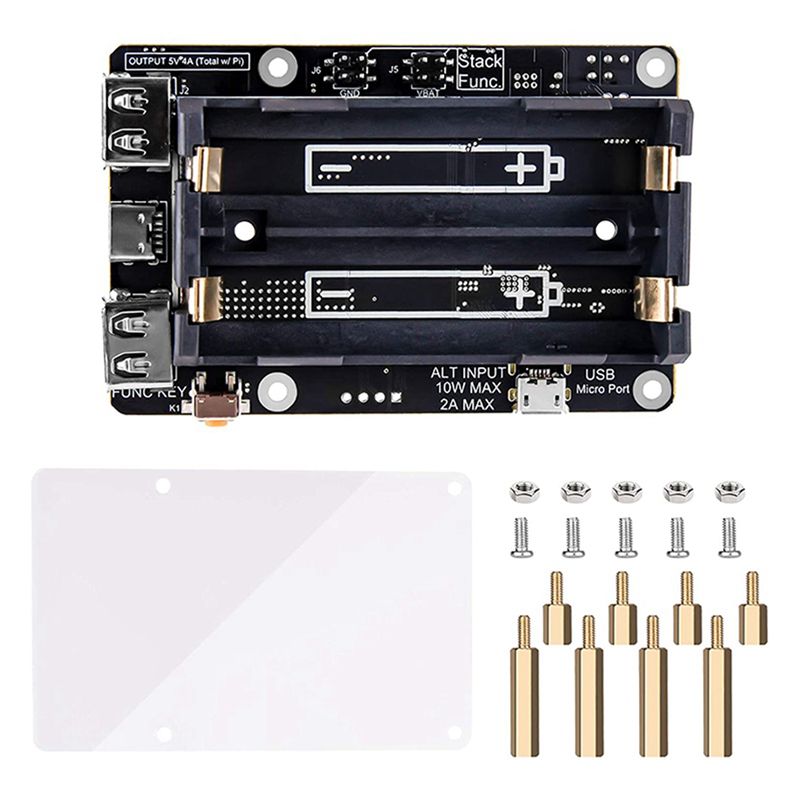 AA08-2X 라즈베리 파이 4 UPS 전원 공급 장치 - Raspberry Pi Uninterrupted Power Supply Ups 18650 리뷰 및 가격