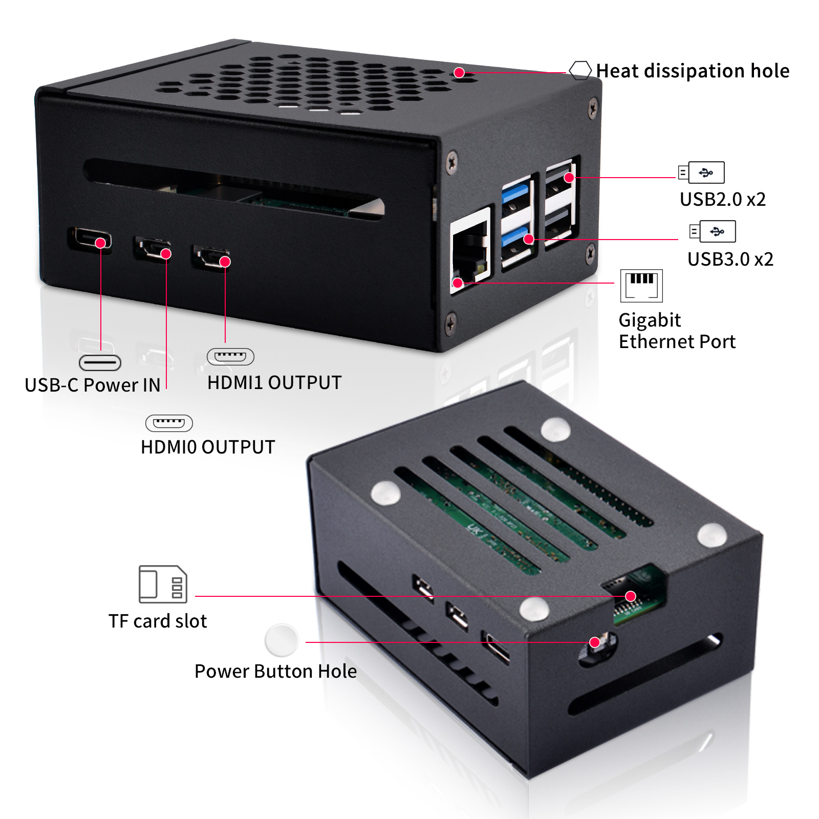 52Pi Raspberry Pi 5 금속 케이스 N04 - Argon One V3 M.2 Nvme Case 리뷰 및 가격